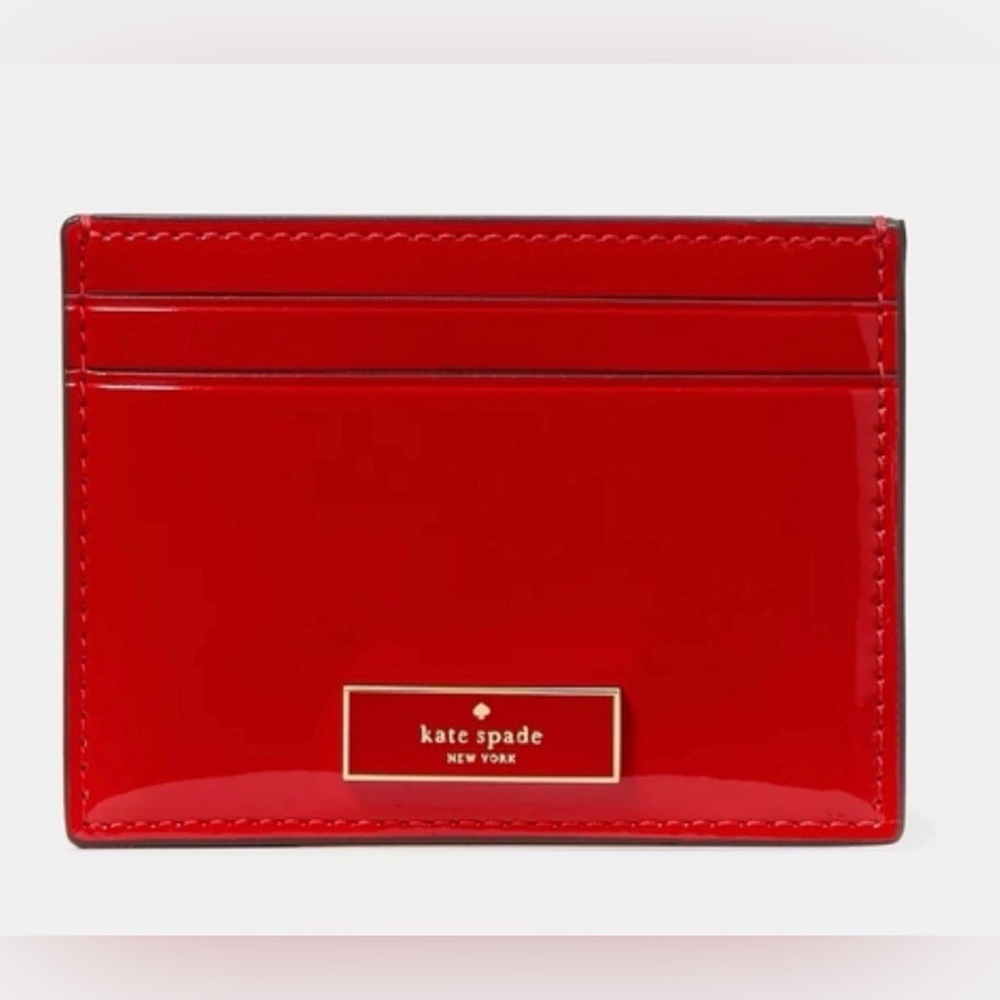kate spade Red Patent Card Case